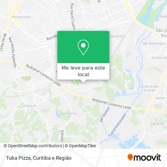 Tuba Pizza mapa