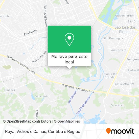 Royal Vidros e Calhas mapa