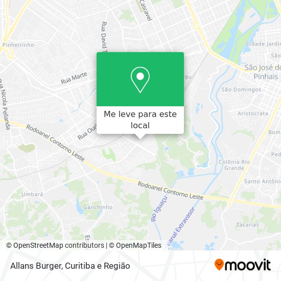 Allans Burger mapa