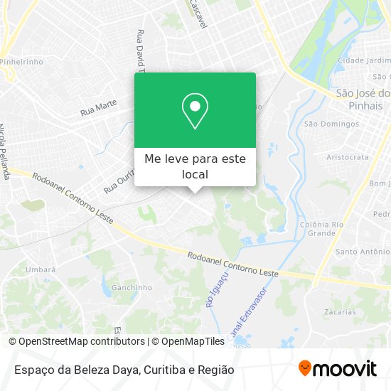Espaço da Beleza Daya mapa