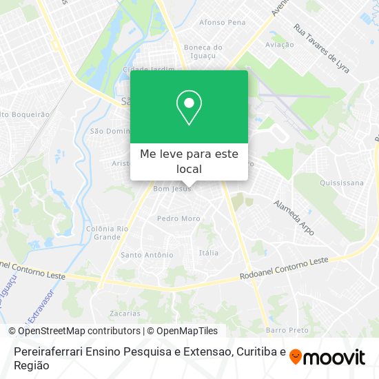 Pereiraferrari Ensino Pesquisa e Extensao mapa