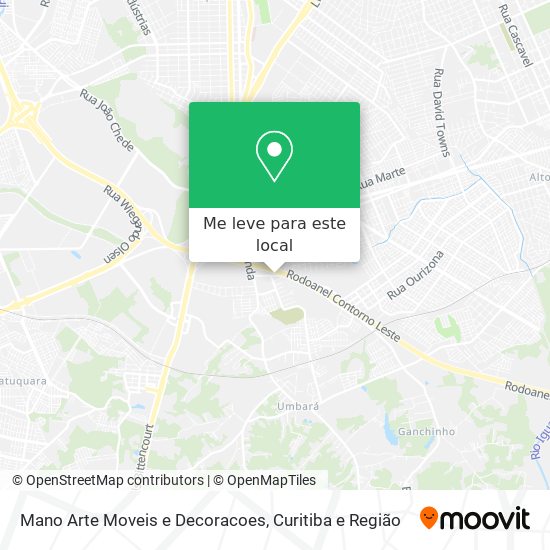 Mano Arte Moveis e Decoracoes mapa