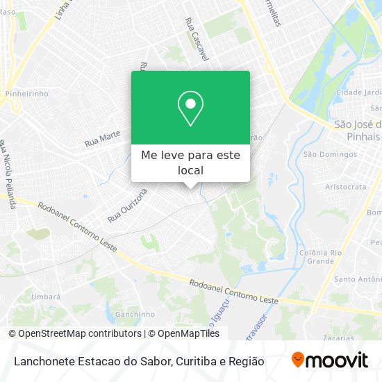 Lanchonete Estacao do Sabor mapa