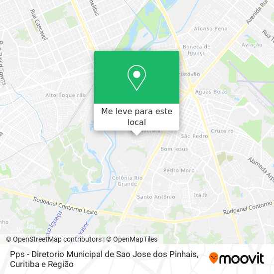 Pps - Diretorio Municipal de Sao Jose dos Pinhais mapa