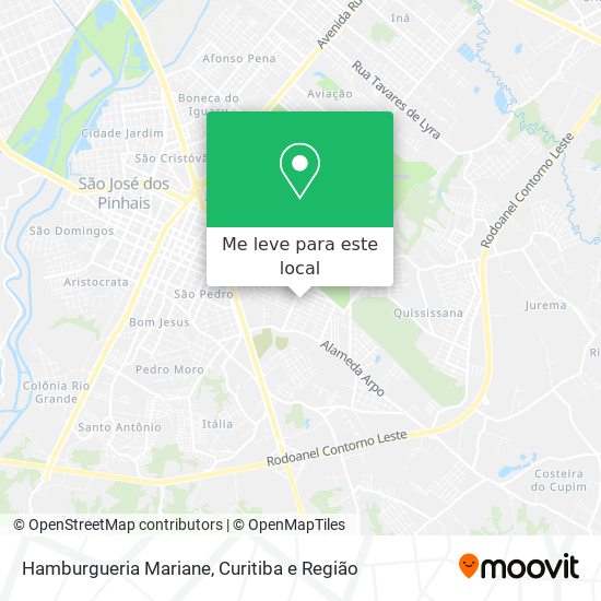 Hamburgueria Mariane mapa