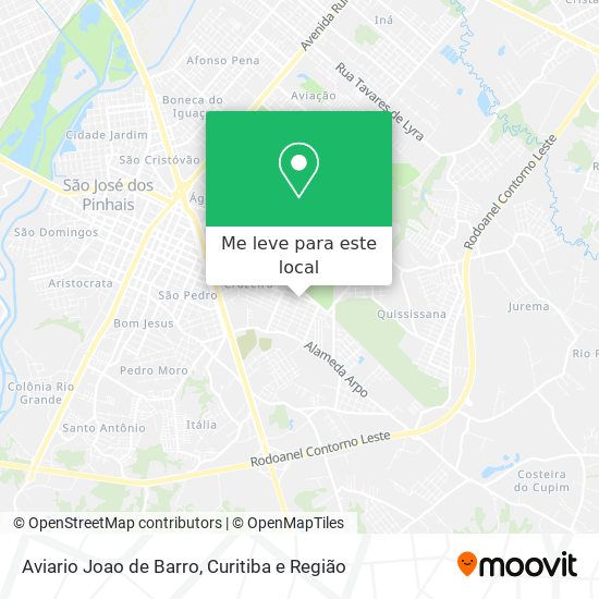 Aviario Joao de Barro mapa