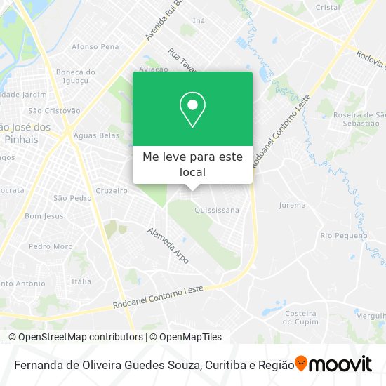 Fernanda de Oliveira Guedes Souza mapa