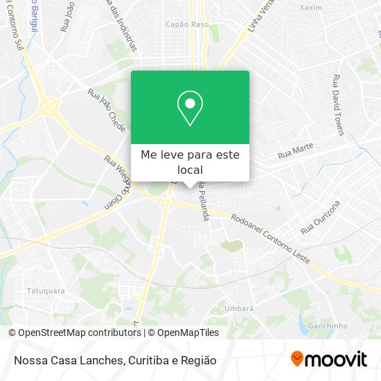 Nossa Casa Lanches mapa
