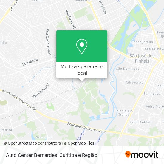 Auto Center Bernardes mapa