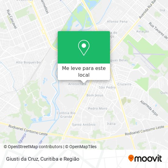 Giusti da Cruz mapa