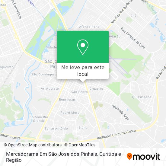 Mercadorama Em São Jose dos Pinhais mapa