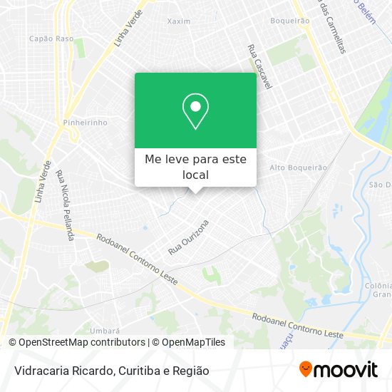 Vidracaria Ricardo mapa