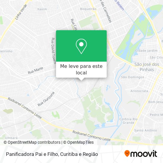 Panificadora Pai e Filho mapa