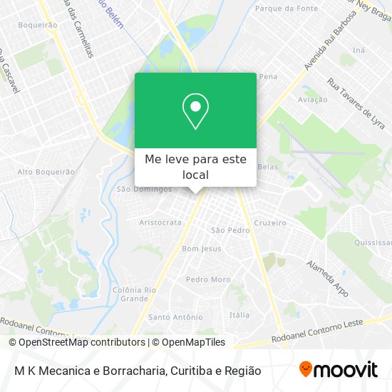 M K Mecanica e Borracharia mapa