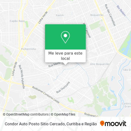Condor Auto Posto Sitio Cercado mapa