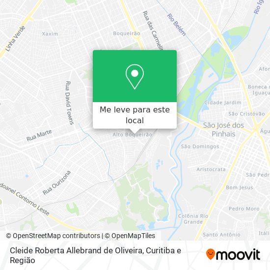 Cleide Roberta Allebrand de Oliveira mapa