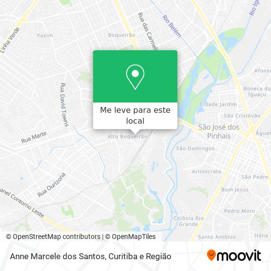 Anne Marcele dos Santos mapa