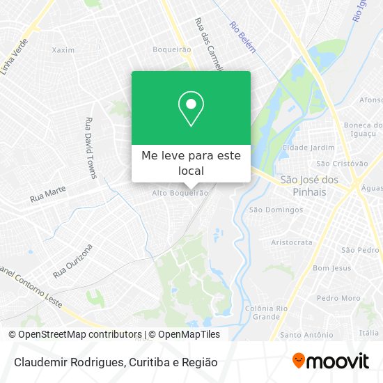 Claudemir Rodrigues mapa
