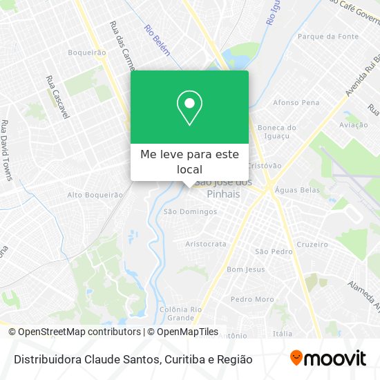 Distribuidora Claude Santos mapa