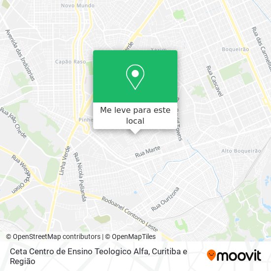Ceta Centro de Ensino Teologico Alfa mapa