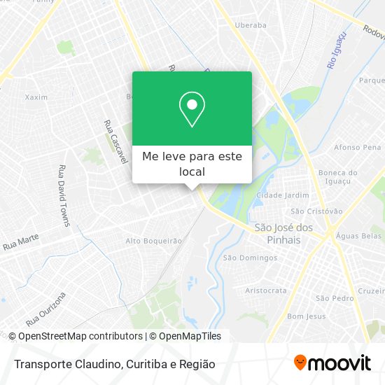 Transporte Claudino mapa