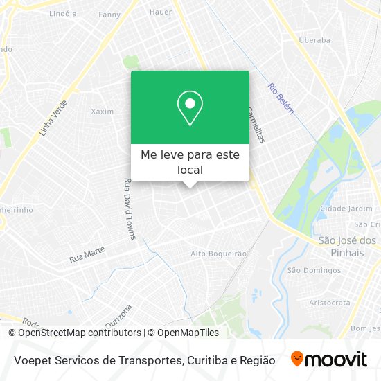 Voepet Servicos de Transportes mapa