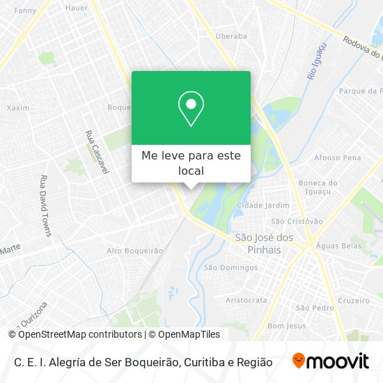 C. E. I. Alegría de Ser Boqueirão mapa