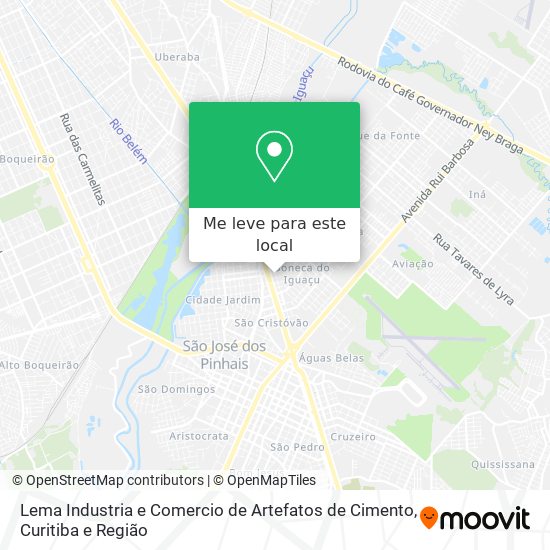 Lema Industria e Comercio de Artefatos de Cimento mapa
