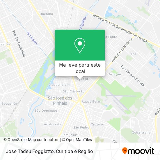 Jose Tadeu Foggiatto mapa