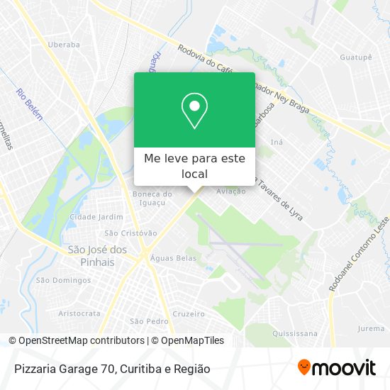 Pizzaria Garage 70 mapa