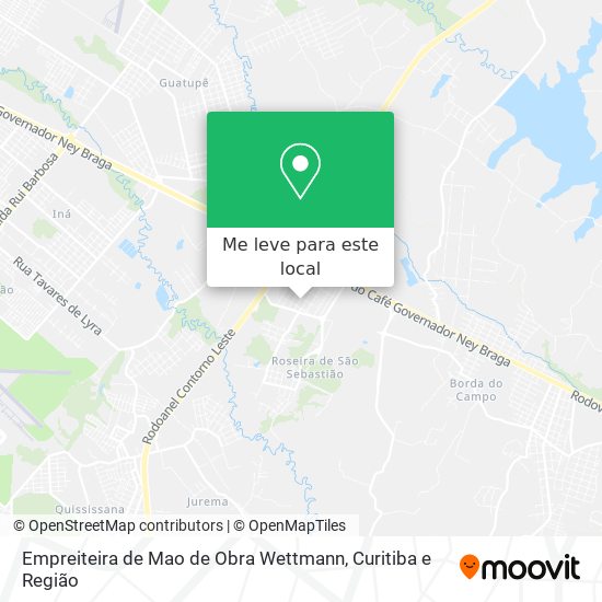 Empreiteira de Mao de Obra Wettmann mapa