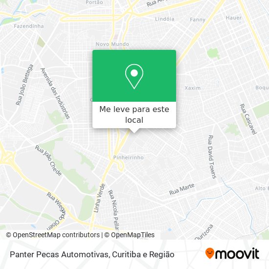 Panter Pecas Automotivas mapa
