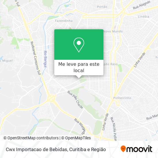 Cwx Importacao de Bebidas mapa