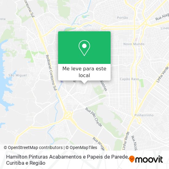 Hamilton Pinturas Acabamentos e Papeis de Parede mapa