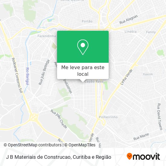 J B Materiais de Construcao mapa