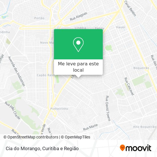 Cia do Morango mapa