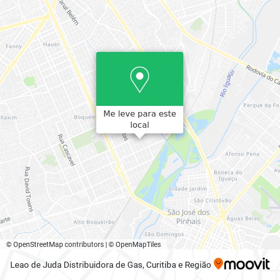 Leao de Juda Distribuidora de Gas mapa