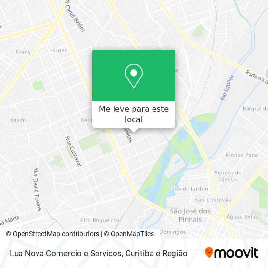 Lua Nova Comercio e Servicos mapa