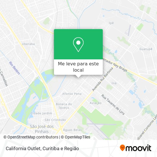 California Outlet mapa