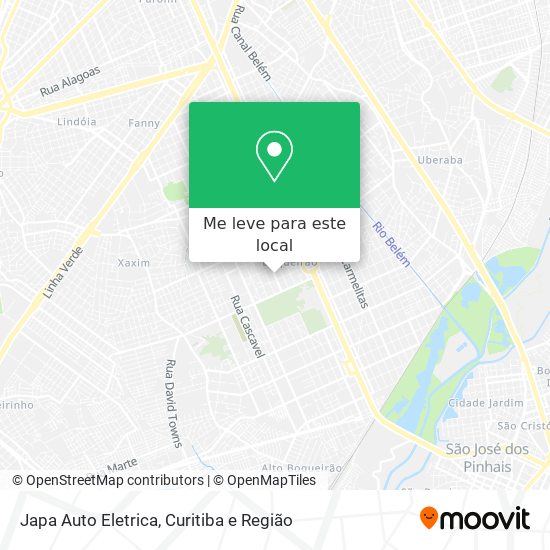 Japa Auto Eletrica mapa