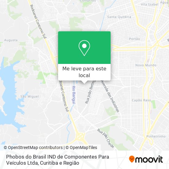 Phobos do Brasil IND de Componentes Para Veículos Ltda mapa