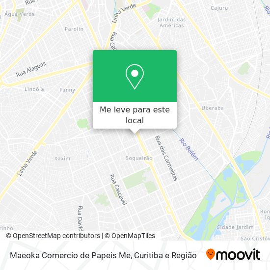 Maeoka Comercio de Papeis Me mapa