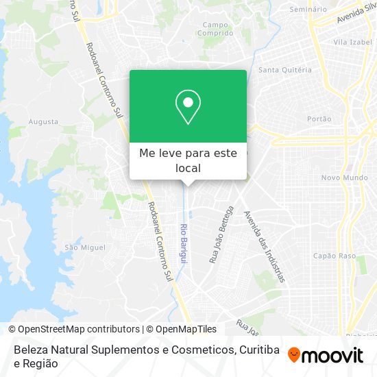 Beleza Natural Suplementos e Cosmeticos mapa