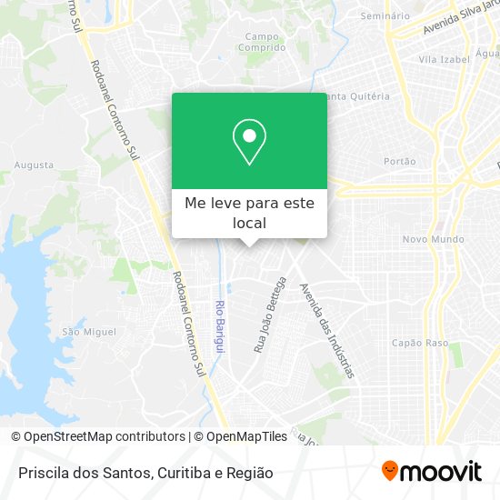 Priscila dos Santos mapa