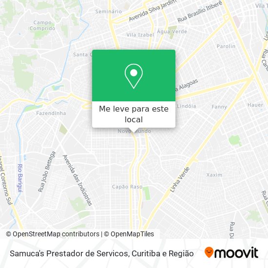 Samuca's Prestador de Servicos mapa