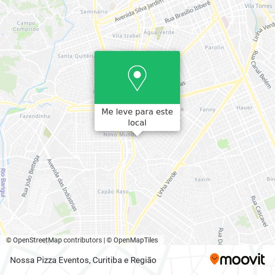 Nossa Pizza Eventos mapa