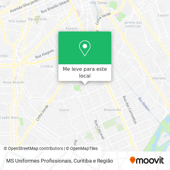 MS Uniformes Profissionais mapa