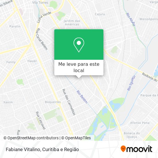 Fabiane Vitalino mapa