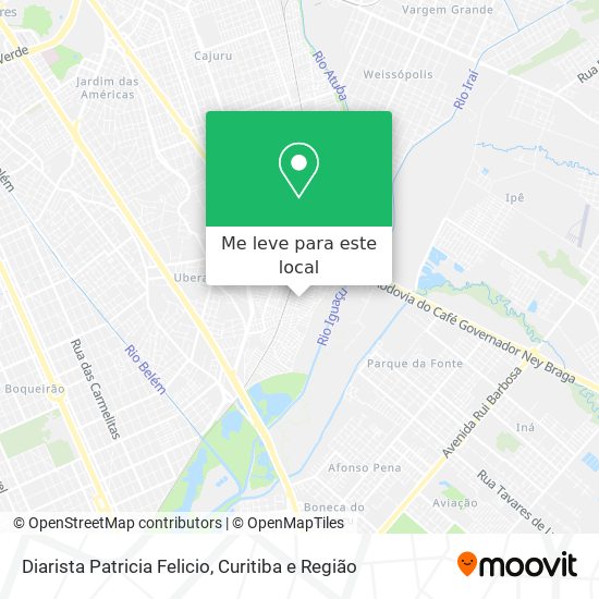 Diarista Patricia Felicio mapa