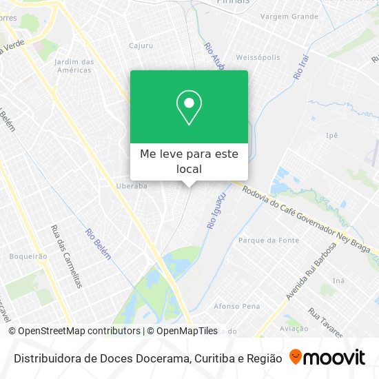 Distribuidora de Doces Docerama mapa